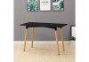 Image of Bàn ăn Eames chữ nhật màu đen 80x1m2 BLM04