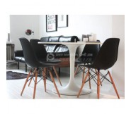 Bộ bàn ghế tiếp khách văn phòng, bàn ghế quán cafe màu đen SBG3200