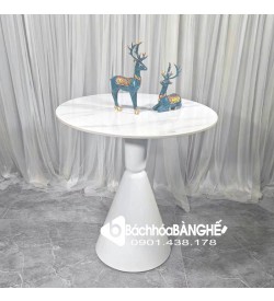Bàn tròn cafe decor tiếp khách mặt đá BM02Bàn tròn cafe decor tiếp khách mặt đá BM02