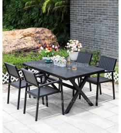 Bộ bàn ghế cafe bàn ghế ăn nhà hàng sân vườn nhôm đúc 206