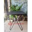 Bàn vuông cafe mặt MDF chân chéo sắt decor BS59