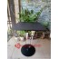 Bàn vuông cafe mặt MDF chân trụ sắt decor BS104