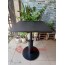 Bàn vuông cafe mặt MDF chân trụ sắt decor BS54
