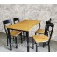 Bộ bàn ghế quán ăn nhà hàng mặt gỗ chân sắt 200