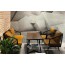 Bộ bàn ghế sofa lưới khung sắt cho quán cafe nhà hàng 204