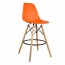 Ghế bar nhựa chân gỗ sồi GLM41
