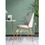 Ghế Cafe bọc da simili chân mạ vàng GLM103A