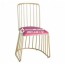 Ghế nhung mạ vàng GLM120